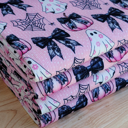 Yummy Rib Ghost & Black Bows Print