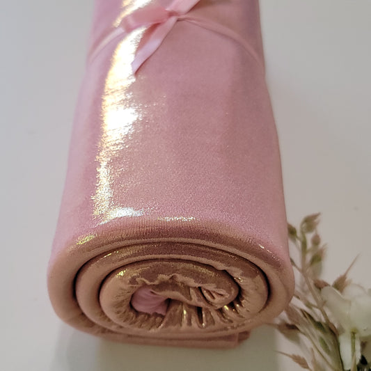 Spandex Pink Base Golden Foil