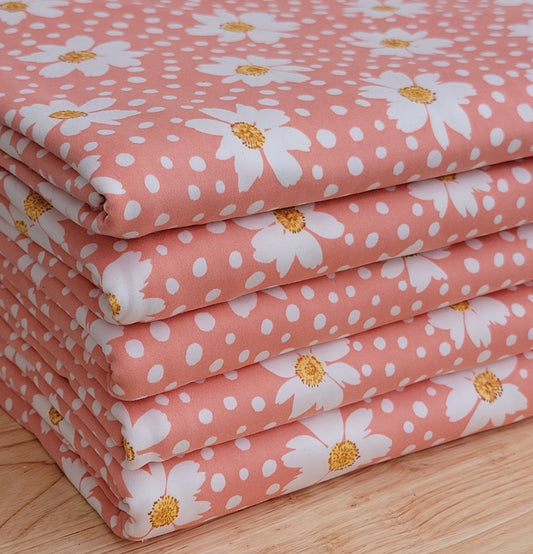 Double Brush Poly Floral Print
