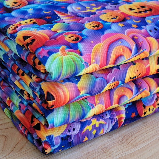 Yummy Rib Rainbow Pumpkins Print