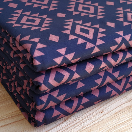 Double Brush Poly Western Print