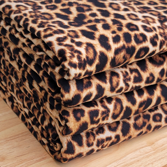 Double Brush Poly Animal Print