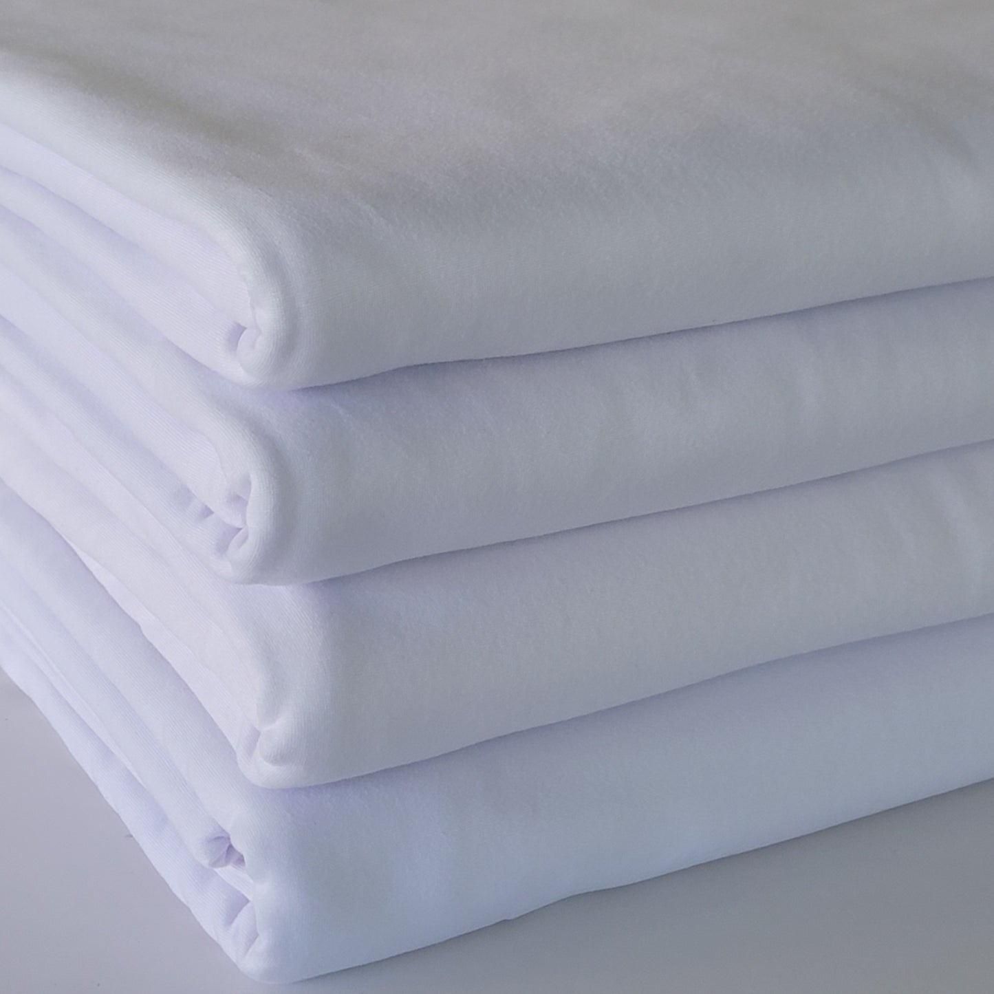 Double Brushed Poly White