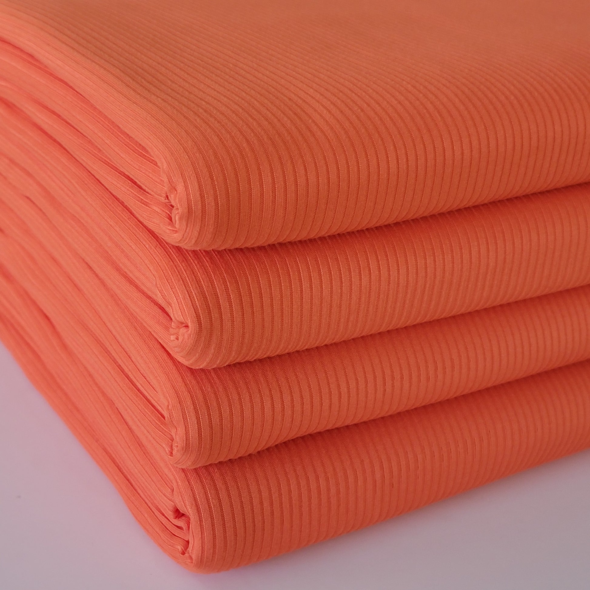 Orange Polyester Rib 4x2 Yummy Rib Orange – Bluebell Fabrics