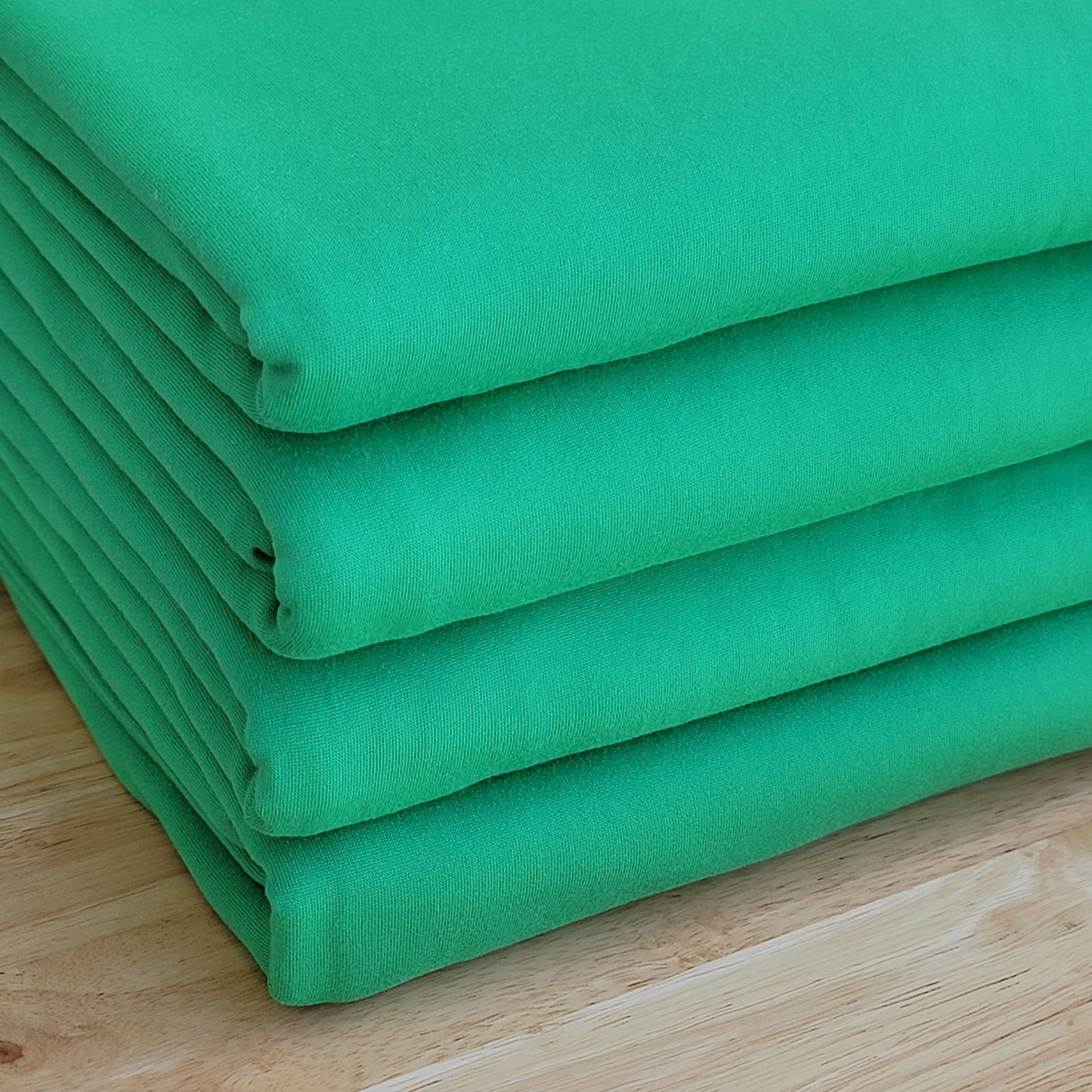 Double Brushed Poly Kelly Green