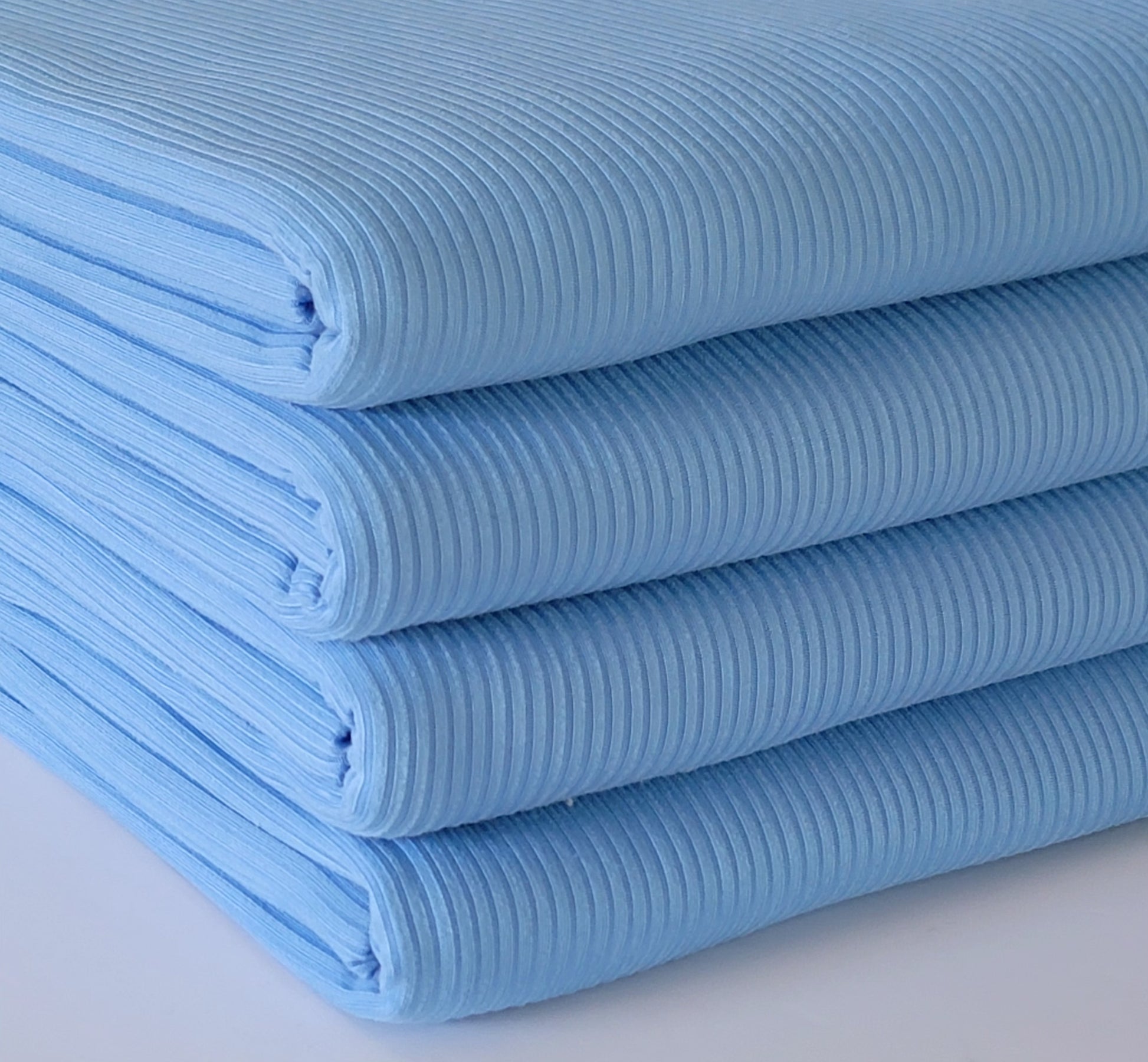 Blue Plastic Rib 4x2 Yummy Rib Blue – Bluebell Fabrics
