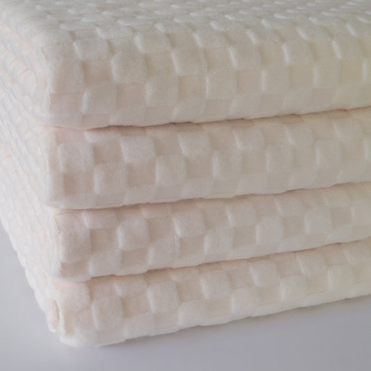 Checkered Jacquard Knit Ivory