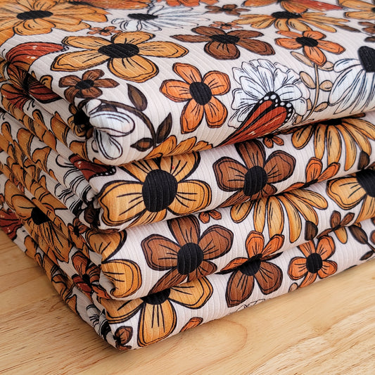 4X2 Fall Floral Custom Printed Yummy Rib