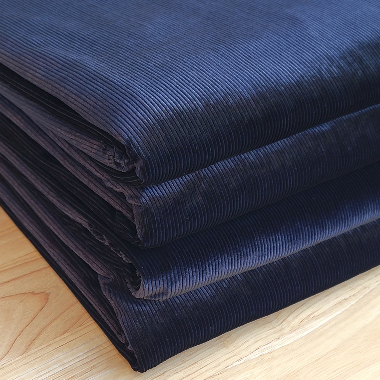 Stretch Rib Velvet Black