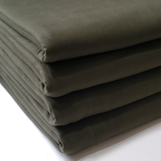 Double Brushed Poly Dark Olive