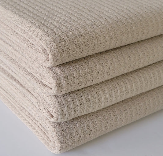 Taupe Waffle Knit Fabric