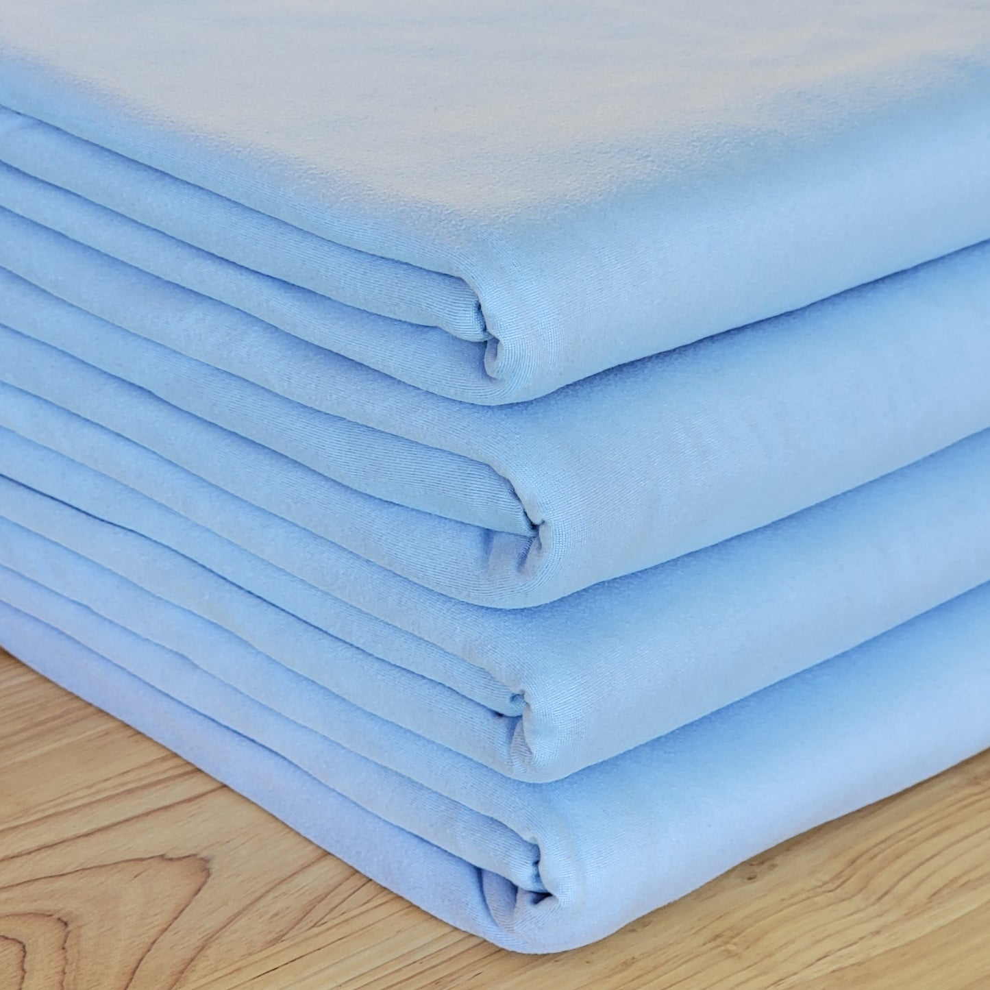 Solid Double Brushed Poly blue