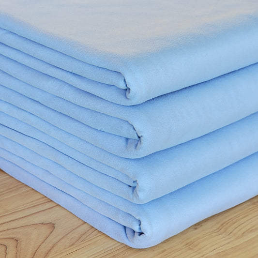 Solid Double Brushed Poly blue