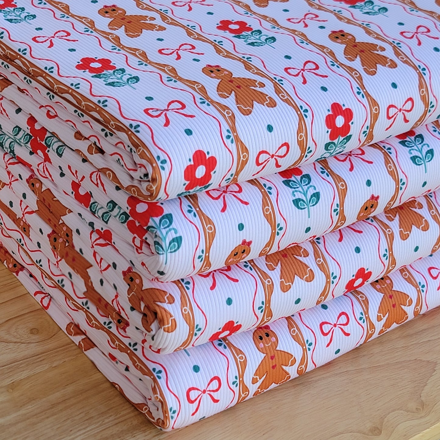 2x2 Yummy Rib Custom Print Gingerbread Girl