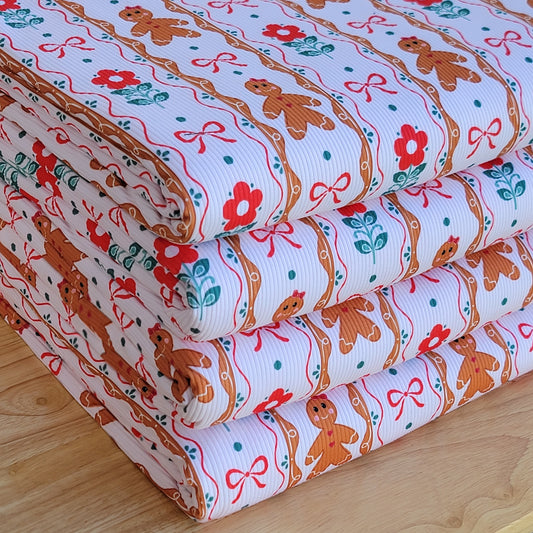 2x2 Yummy Rib Custom Print Gingerbread Girl