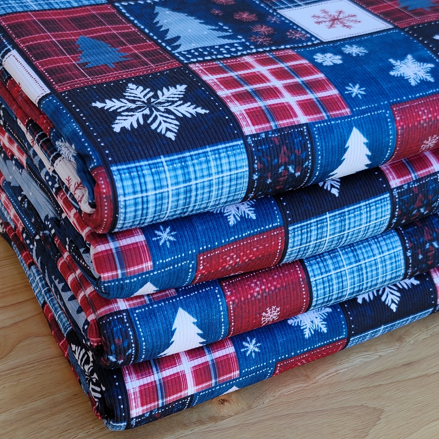 2x2 Yummy Rib Custom Print Christmas Patchwork