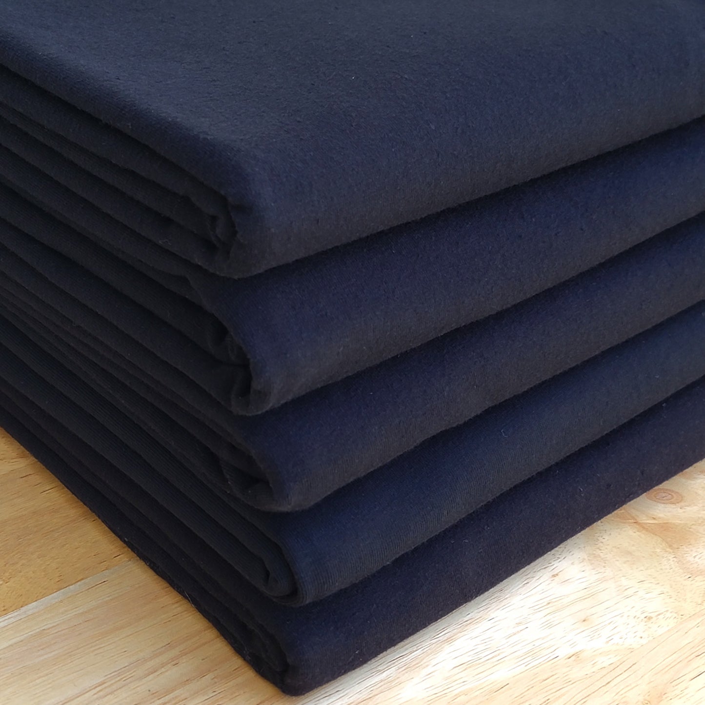 Solid Black Cotton Lycra