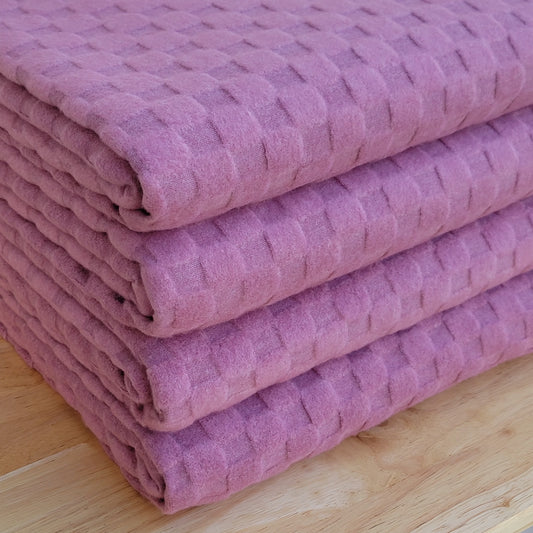 Checkered Jacquard Knit Rose