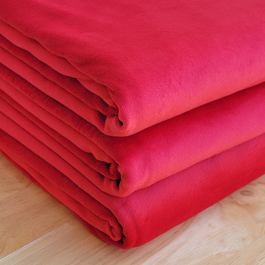 Stretch Micro Velvet Red
