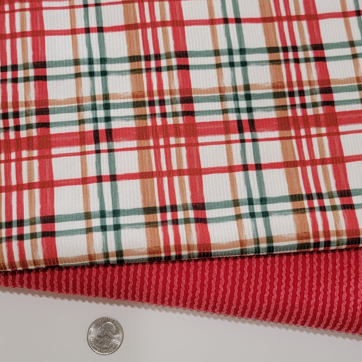 2x2 Custom Print Yummy Rib Christmas Plaid