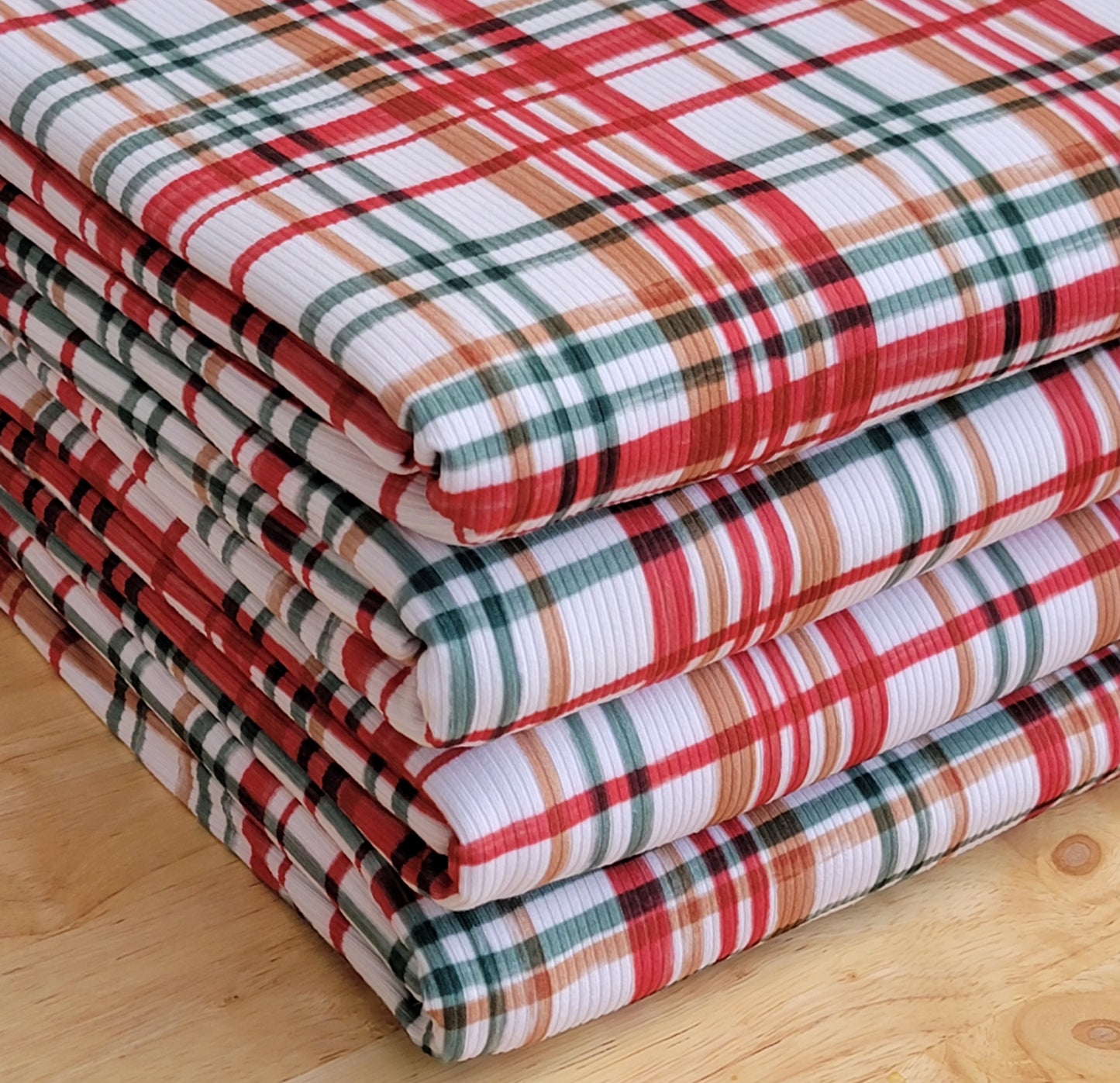 2x2 Custom Print Yummy Rib Christmas Plaid