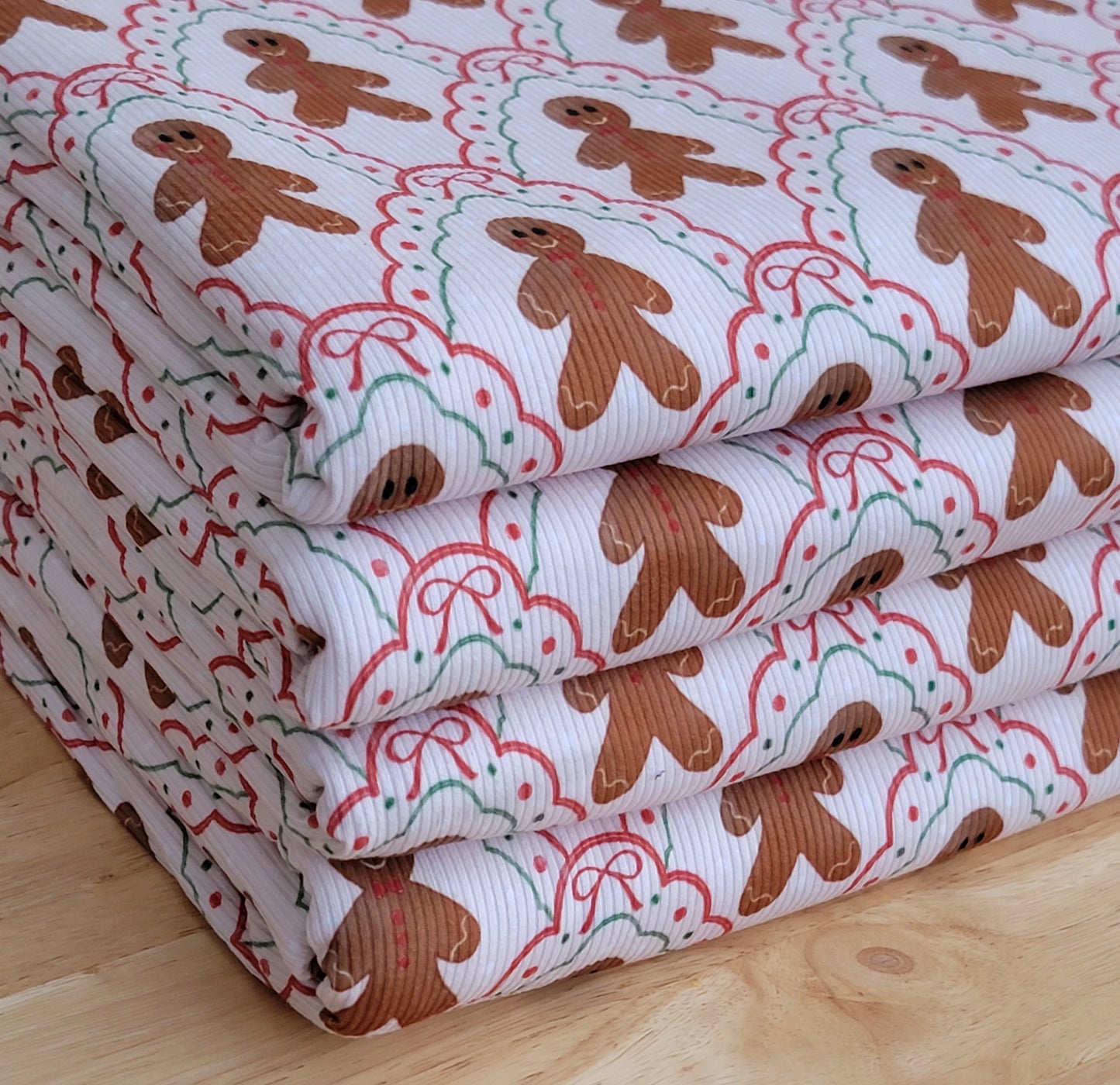 2x2 Custom Print Yummy Rib Christmas Gingerbread Men