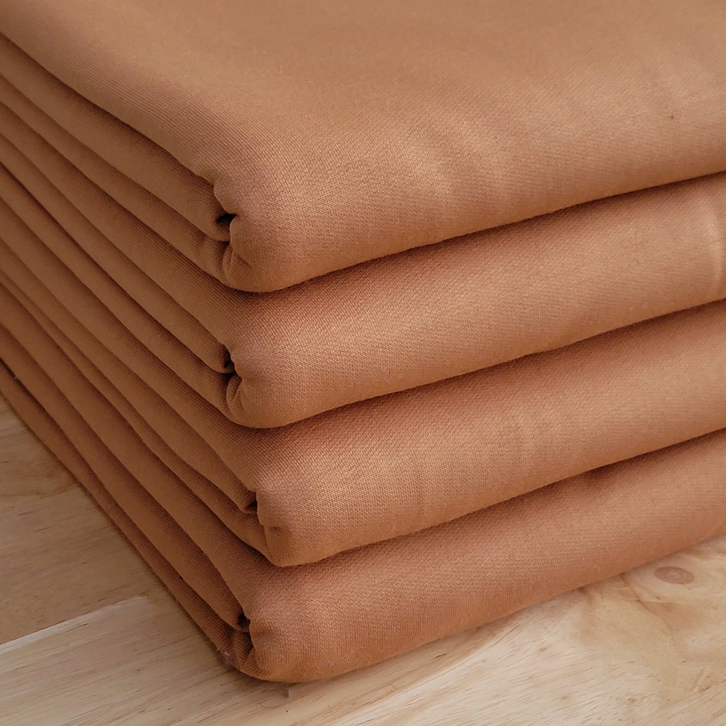 Brush Rayon Blend French Terry Caramel