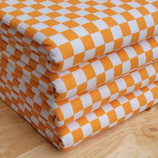 Mango & Off-white Yummy Rib Checkered