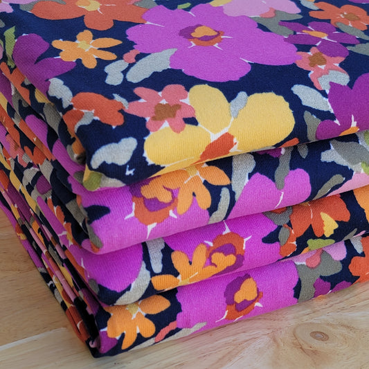 Magenta Oakley Abstract Fall Floral Print