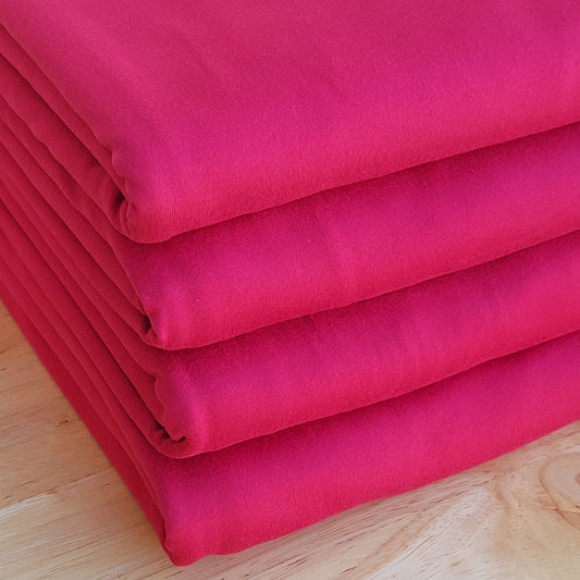 Red Double Brushed Poly