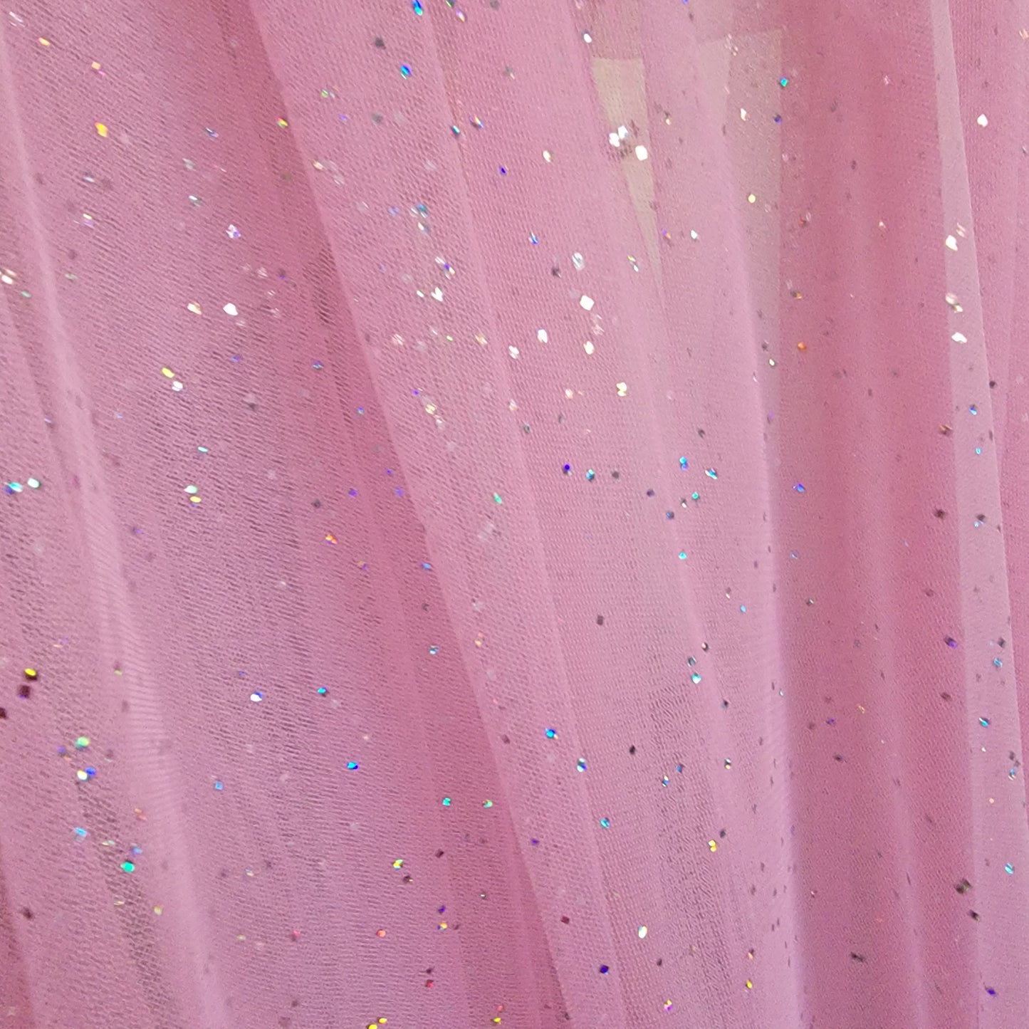 Pink Mesh Small Hologram Dots