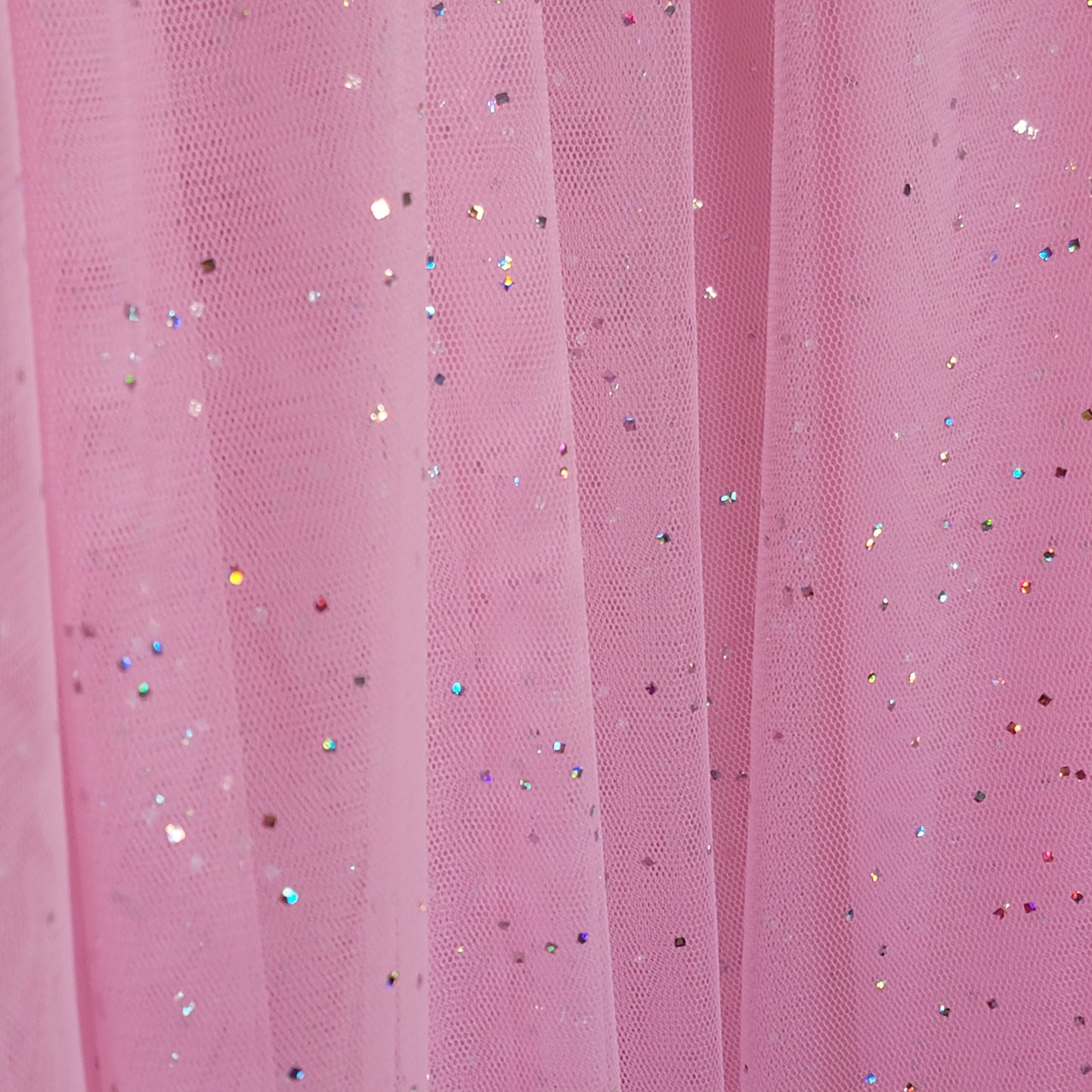 Pink Mesh Small Hologram Dots