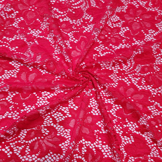 Red Stretch Lace