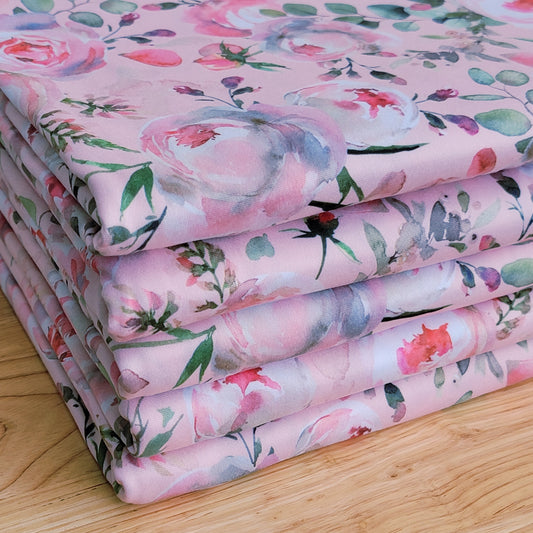 Double Brush Poly Floral print