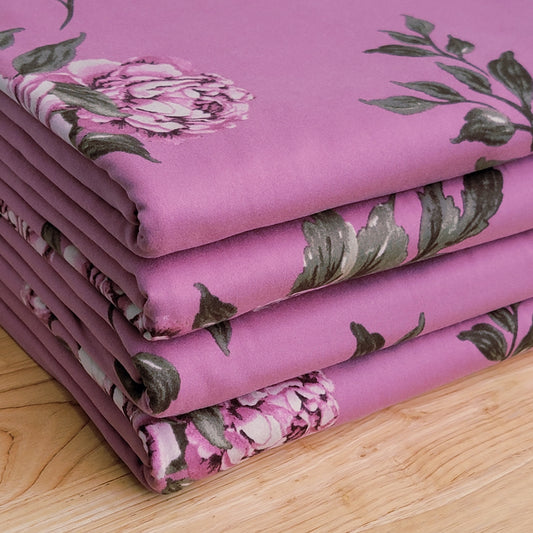 Double Brush Poly Floral print