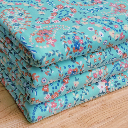 Double Brush Poly Paisley print