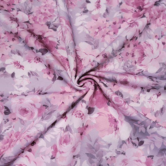 2 way Stretch Scuba Floral