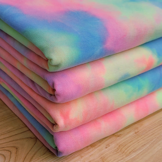 Neon Tie Dye French terry