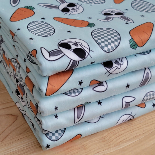 Double Brush Rabbits With Glasses Custom Print