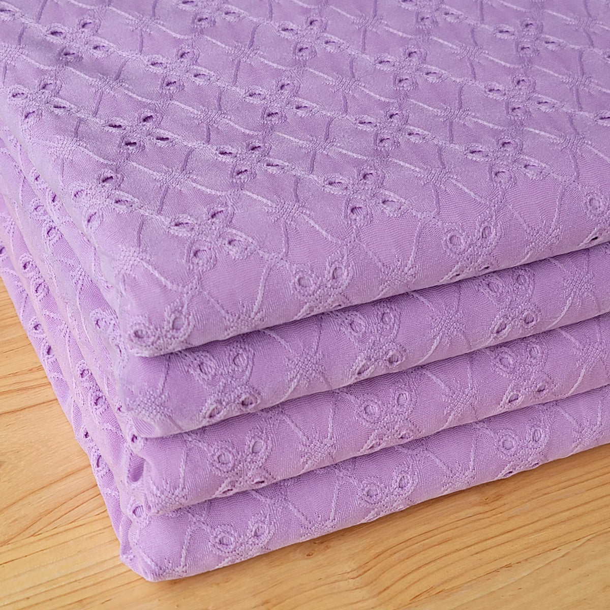 Lavender Eyelet Spandex