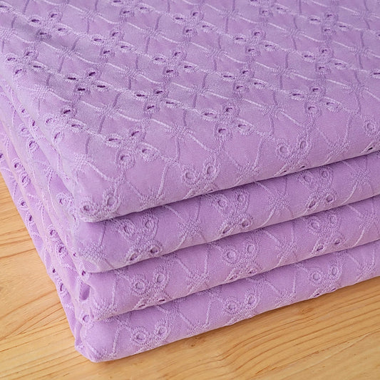 Lavender Eyelet Spandex