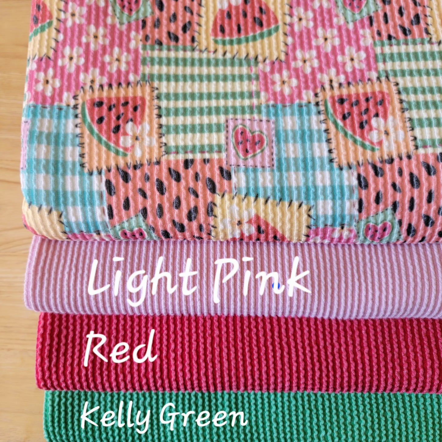 Urban Rib Watermelon Floral & Patchwork Print
