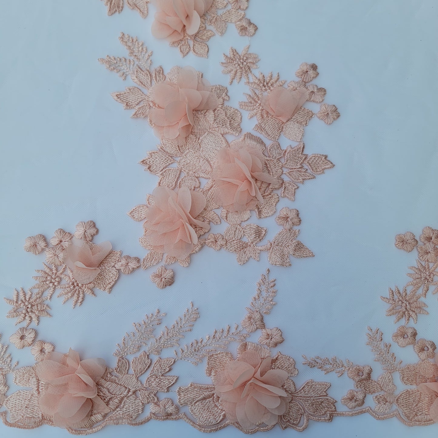 Peach Novelty Mesh and Urban Rib Bundle