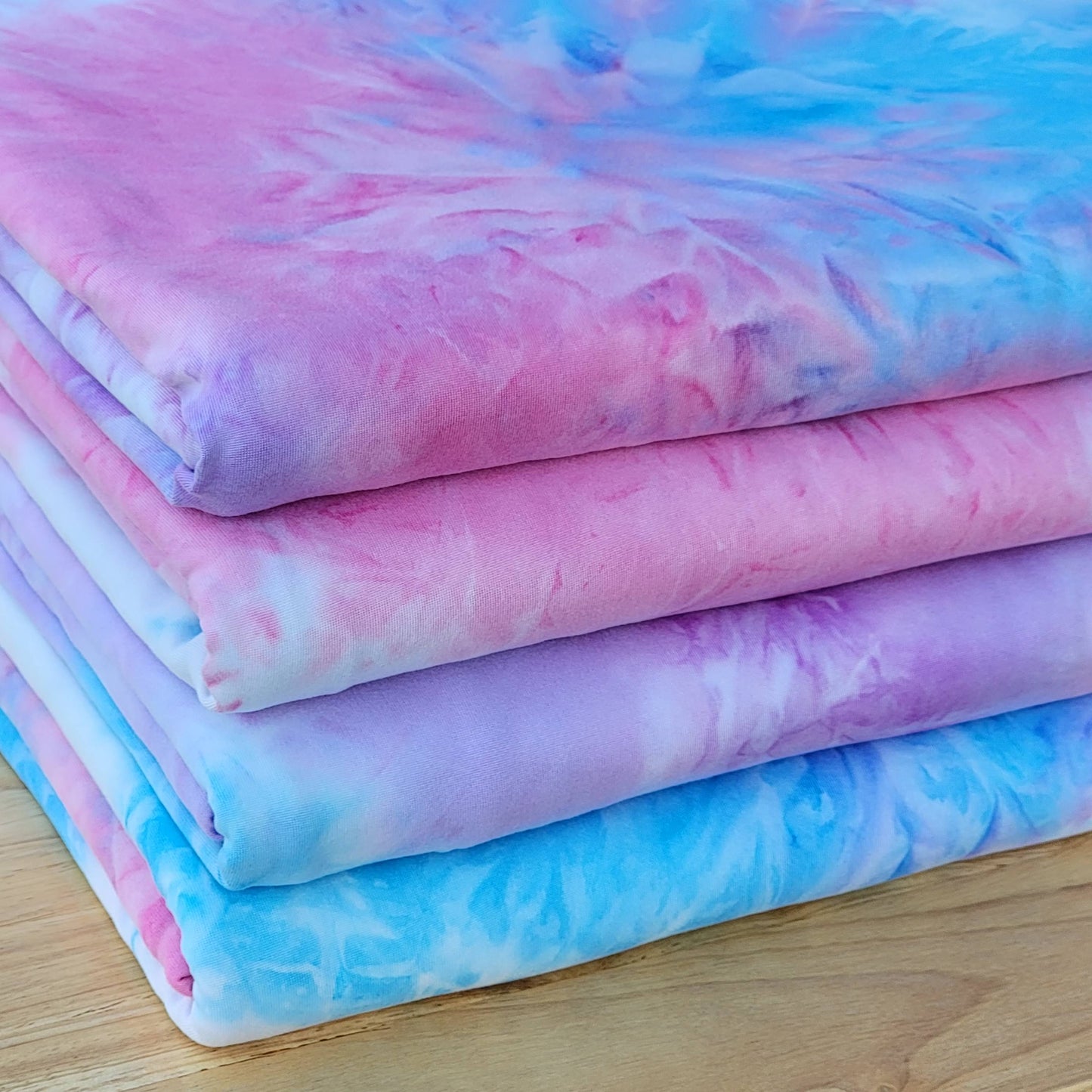 Bubble Gum Tie Dye Double Brush Poly Blue Pink