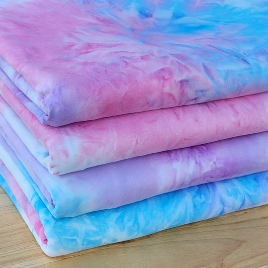 Bubble Gum Tie Dye Double Brush Poly Blue Pink