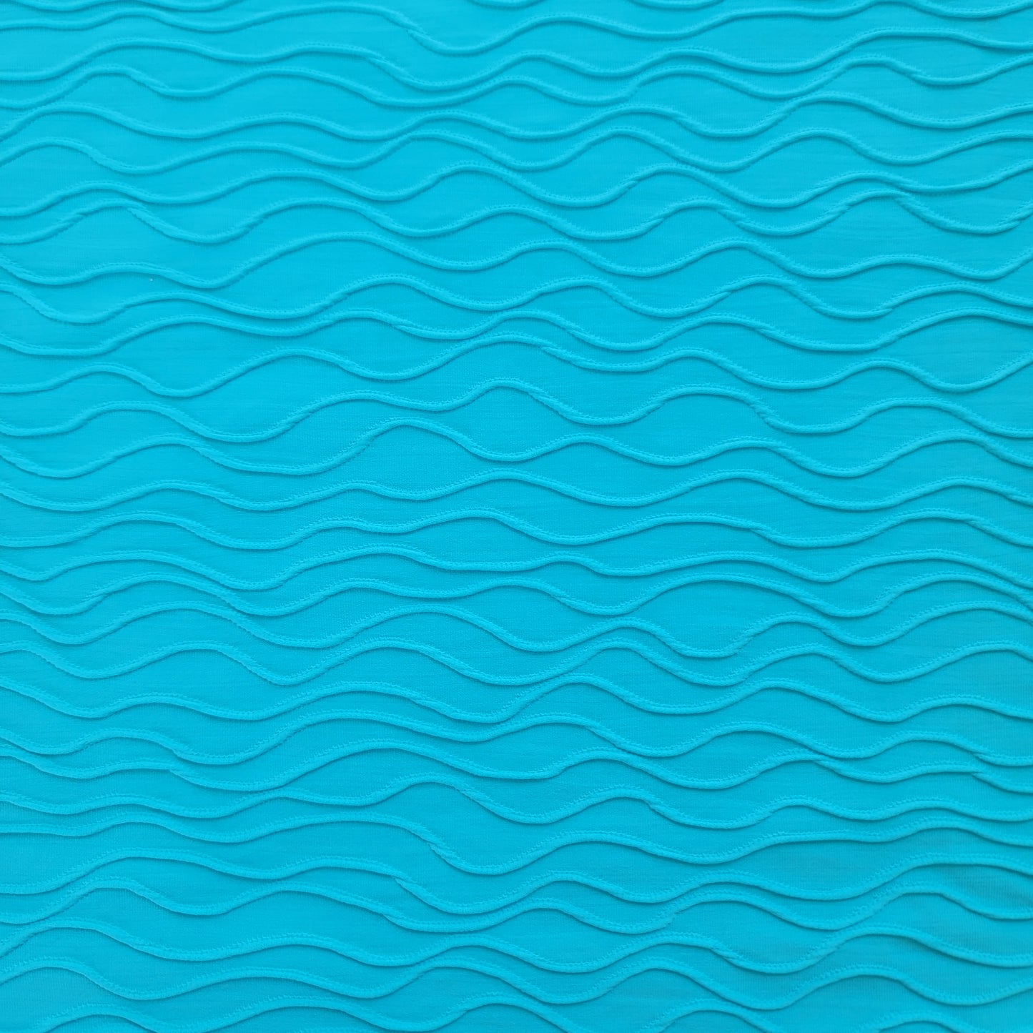 Texture Turquoise Nylon Spandex Swim Athletic