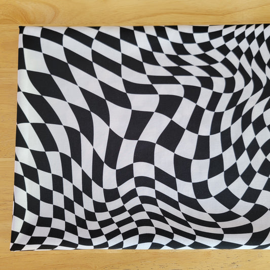 Black & White Print Nylon Spandex Swim Athetic