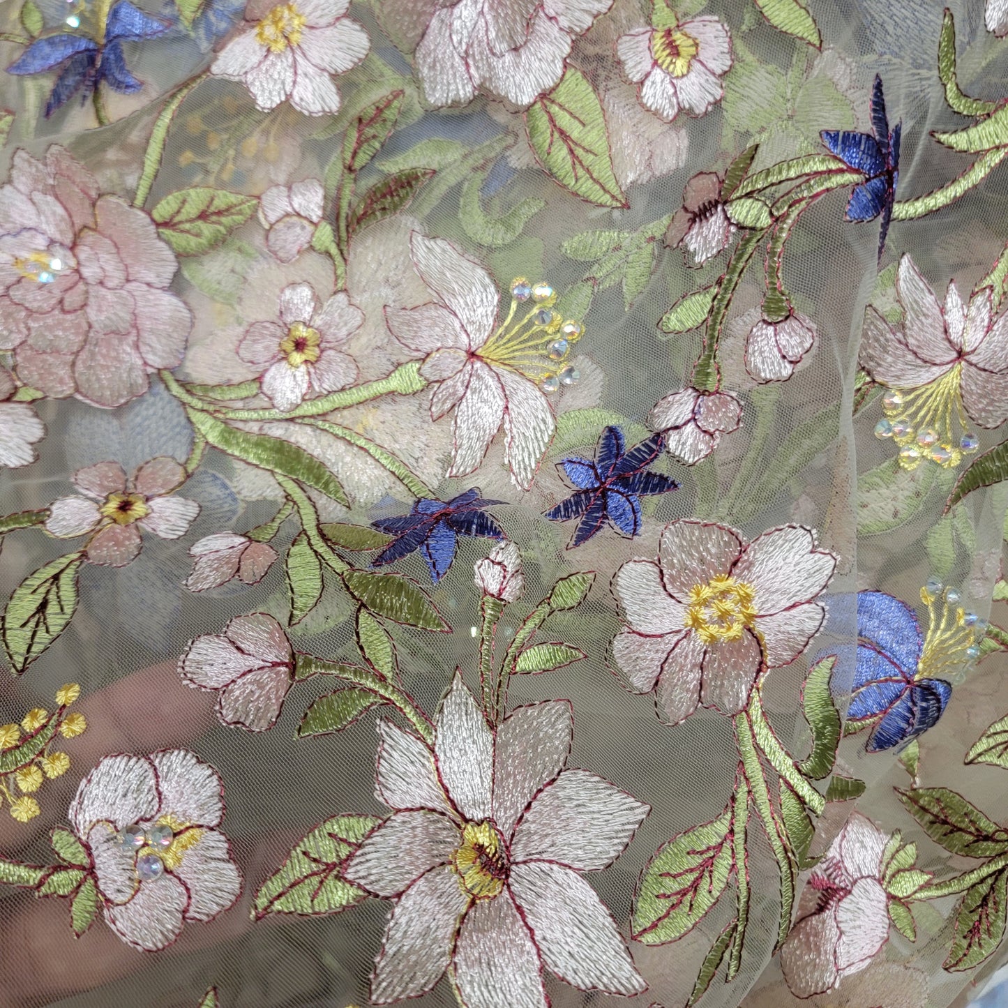 Novelty Embroidered Mesh Fabric