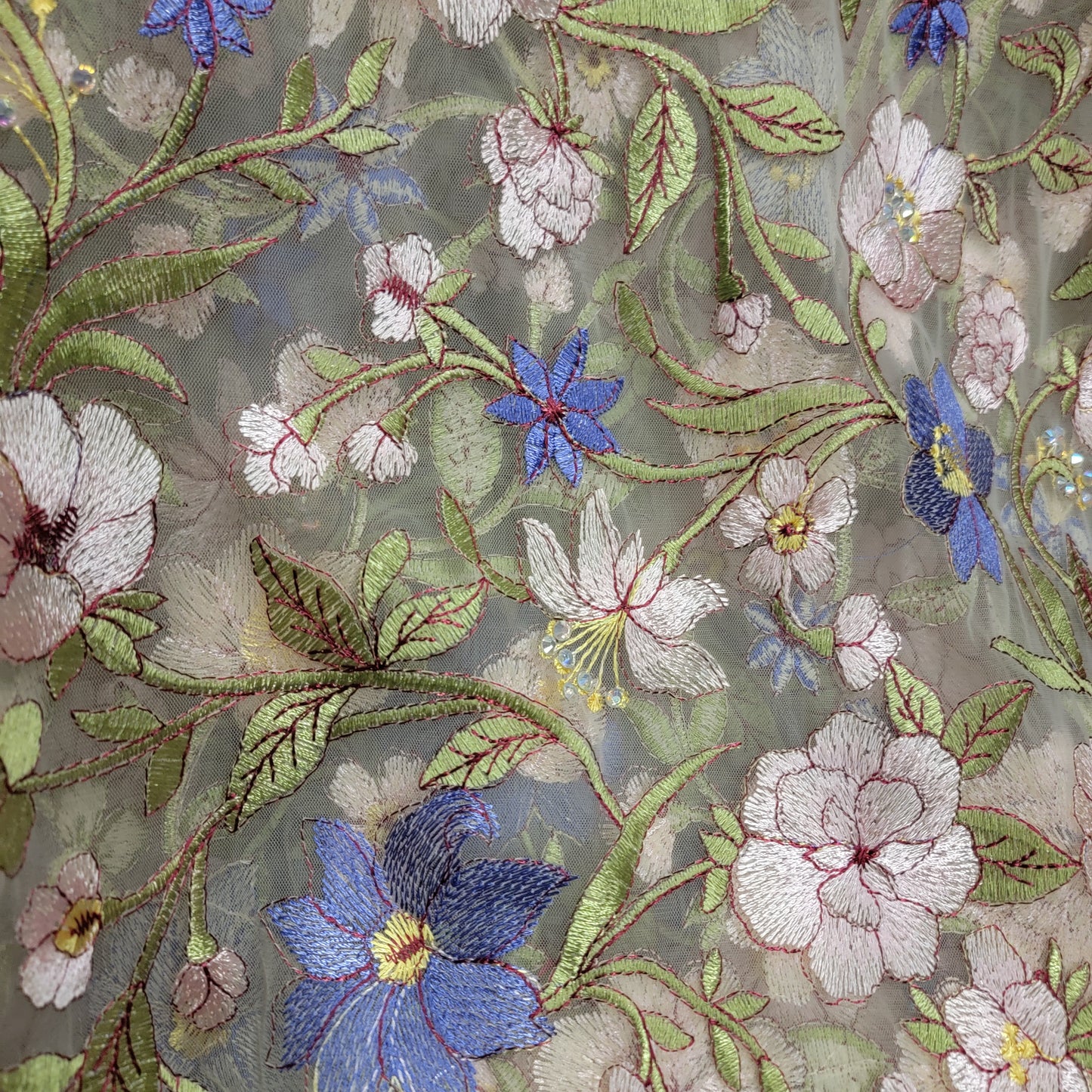 Novelty Embroidered Mesh Fabric