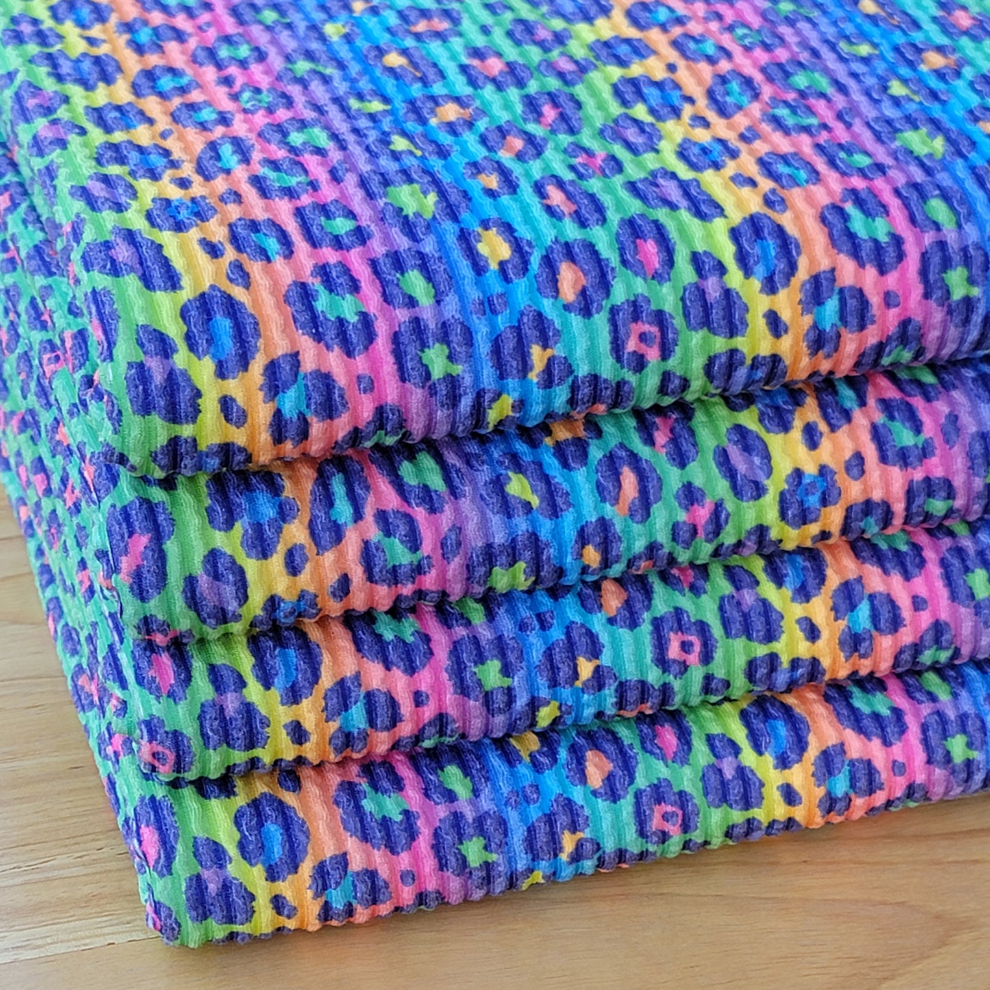 Urban Rib Rainbow Cheetah Custom Print